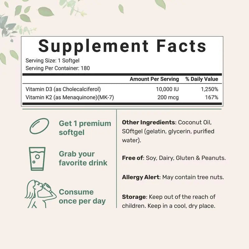 Vitamin D3 & K2